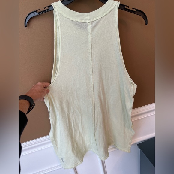 FP Movement by Free People Solid Making Waves Tank Lime Cotton Tank Top Size S - Picture 6 of 8